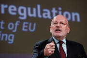 Gilt als ausgezeichneter Redner: Frans Timmermans. (Bild: Olivier Hoslet/EPA; Brüssel, 15. April 2019)