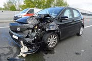 Die Höhe des entstandenen Sachschadens ist noch unbekannt. (Bild: Luzerner Polizei, Rothenburg, 15. Mai 2019)