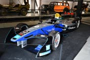 Das Formel-E-Auto im Verkehrshaus. (Bild: PD)