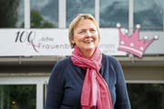 Präsidentin Priska Widmer freut sich über das Jubiläum des Frauenbunds Emmen. (Bild: Eveline Beerkircher, Emmen, 9. Mai 2019)