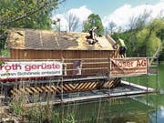 Auch das Bootshaus wird saniert. (Bild: Philipp Stutz)
