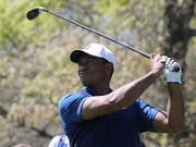 Tiger Woods musste seinen Abschlägen öfters skeptisch nachschauen (Bild: KEYSTONE/EPA/PETER FOLEY)