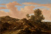 Das schönste Gemälde aus der Sammlung Krüppel-Stärk ist für Matthias Wohlgemuth die Dünenlandschaft mit Pferdefuhrwerken von Pieter Molijn von 1645. (Bild: Sebastian Stadler)