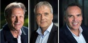 Dominique Blanc, Kurt Zuppinger und Jean-François Collet. (Bilder: Keystone)