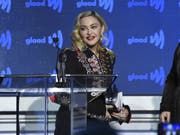 Nun ist es schwarz auf weiss: Der geplante Auftritt von US-Popstar Madonna am Finale des 64. Eurovision Song Contest findet statt. (Bild: Keystone/AP Invision/EVAN AGOSTINI)