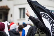 Am 13. April gab es in Schwyz eine Kundgebung gegen Rassismus, an der auch Vertreter der Antifa teilnahmen. (Bild: Manuela Jans-Koch)