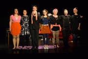 Jasmin Willi, Carmen Gantner, Julia Koweindl, Livia Rohrer, Aline Rohrer, Robin Kühn und Lina Strässle begeisterten das Publikum. (Bild: Christian Imhof)