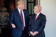 US-Präsident Donald Trump empfing gestern den Bundespräsidenten Ueli Mauer. (Bild: Andrew Harnik/AP (Washington, 16. Mai 2019))