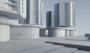 So sollen die Wohntürme neben der Mall dereinst aussehen. (Visualisierung: PD/Architekturbüro Iwan Bühler)