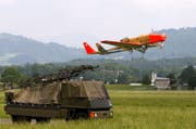 Die Drohnen der Schweizer Luftwaffe überwachen den Grenzraum. (Bild: Keystone)