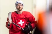 Lino Martschini während einem Training in Bratislava. (Bild: Melanie Duchene/Keystone (13. Mai 2019))