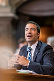 FDP-Ständerat Andrea Caroni. Bild: Alessandro della Valle/Keystone (Bern, 11. September 2018)