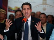 Zur Lösung des erbitterten Machtkampfes in Venezuela gibt es nach den Worten des selbst ernannten Übergangspräsidenten Juan Guaidó vom Donnerstag keine Geheimverhandlungen in Oslo. (Bild: KEYSTONE/AP/MARTIN MEJIA)
