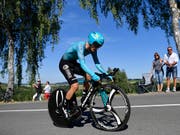 Pello Bilbao bescherte dem kasachischen Team Astana den Etappensieg in l'Aquila (Bild: KEYSTONE/GIAN EHRENZELLER)