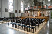 Vorbild für Emmetten: Die Bestuhlung in der Pfarrkirche Hergiswil. (Bild: Nadia Schärli (8. Mai 2019))