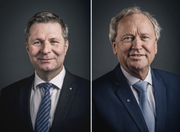 Für sie geht's weiter in der Luzerner Regierung: Marcel Schwerzmann und Paul Winiker.