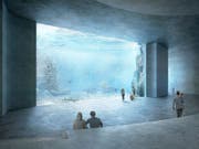 Das umstrittene Ozeanium des Zoo Basel kann nicht realisiert werden. (Bild: Visualisierung Zoo Basel)
