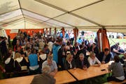 So hoch die Stimmbeteiligung, so voll das Festzelt beim Wahlapéro.