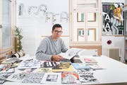 Comiczeichner Dario Forlin vom Kollektiv Gaffa. (Bild: Urs Bucher - 11. September 2018)