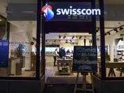 Ein Geschäft von Swisscom (Archivbild). (Bild: KEYSTONE/MELANIE DUCHENE)