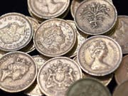 Britische Ein-Pfund-Münzen. (Bild: KEYSTONE/EPA/ANDY RAIN)