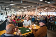 209 Personen jassten an der Luga um den Sieg. (Bild: Roger Grütter, Luzern, 29. April 2019)