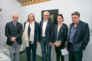 Sie sind verantwortlich für den neuen Preis (von links): Ulrich Fässler, Präsident Frey-Näpflin-Stiftung, Gabriela Christen, Stiftungsrätin, Stefan Zollinger, Leiter Amt für Kultur, Patrizia Keller, Kuratorin/Stellvertretende Leiterin Nidwaldner Museum, Hans Furrer, Stiftungsrat. (Bild: PD)