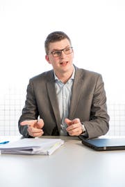 Mike Egger, Ständeratskandidat SVP. (Bild: Mareycke Frehner)