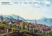 Die Startseite von www.zugdigital.ch. Das Portal ist ein übersichtlicher Wegweiser zur Zuger Geschichte und Kultur. (Bild: PD)