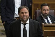 Separatist Oriol Junqueras. (Bild: P. B. Dominguez/Getty;Madrid, 21. Mai 2019))