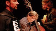 Jazz Tarantella in der Kollegigärtnerei mit (von links) Sven Angelo, Peter Gossweiler, Simon Kessler. (Bild: PD)