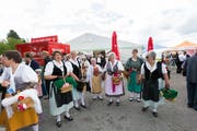 Das Innerschweizer Gesangsfest versetzte vor drei Jahren erstmals Cham in Ausnahmezustand. (Bild: Roger Zbinden, 18. Juni 2016)