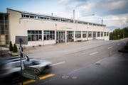 Der geplante Antennenstandort: das Dach der HBB Biegetechnik AG. (Bild: David Scarano, Walzenhausen, 22. Mai 2019)