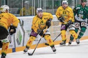 Auf Melvin Merola (Mitte) und den HC Thurgau warten anspruchsvolle Testspiel-Gegner. (Bild: Andy Müller/Freshfocus, Olten, 25. Januar 2019)