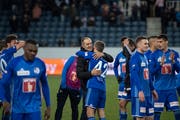 Vor drei Wochen lag Thomas Häberli mit seinem Team knapp vor dem Barrageplatz, heute geht es um die Europa League. (Bild: Urs Flüeler/Keystone (Luzern, 6. März 2019))