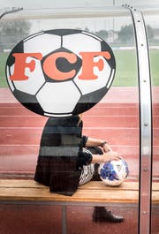 FCF-Spielerin Severine Hänni auf dem Sportplatz Kleine Allmend. (Bild: Andrea Stalder)