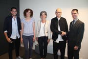 Bei der Spitex Uri gab es einige Veränderungen im Personalbereich; von links: Remo Infanger, Petra Weber, Esther Pfründer, Toni Brücker und Michael Zgraggen. (Bild: Paul Gwerder, Schattdorf, 23. Mai 2019)