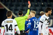 Üble Bilanz zum Rückrundenstart: 3 Niederlagen, 3 Platzverweise. (Bild: Alexandra Wey/Keystone (Luzern, 16. Februar 2019))