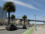 San Francisco von seiner Sonnenseite: Der Tech-Boom hat tausende Arbeitsplätze und Millionäre gebracht. Aber explodierende Mieten und Obdachlose zeigen auf der anderen Seite die Schattenseiten dieser Entwicklung. (AP Photo/Eric Risberg) (Bild: KEYSTONE/AP/ERIC RISBERG)