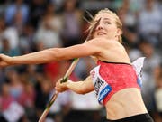 Macht in Götzis im Speerwurf eine gute Falle: Siebenkämpferin Géraldine Ruckstuhl (Bild: KEYSTONE/JEAN-CHRISTOPHE BOTT)
