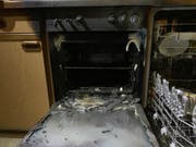 Der Backofen ist durch den Brand komplett zerstört worden. (Bild: Stadtpolizei St.Gallen)