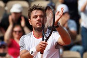 Stan Wawrinka nach dem gewonnenen Erstrundenspiel am Montag. (Bild: Christophe Ena/AP (27. Mai 2019))