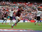 John McGinn erzielt den entscheidenden Treffer zum Aufstieg von Aston Villa (Bild: KEYSTONE/AP PA/SCOTT WILSON)