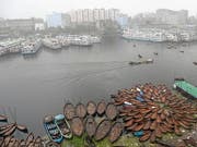 Rückstände von Antibiotika belasten Flüsse in aller Welt. In einer Wasserprobe aus Bangladesch fand sich beispielsweise eine ums 300-Fache zu hohe Konzentration des Antibiotikums Metronidazol. (Bild: KEYSTONE/EPA/MONIRUL ALAM)