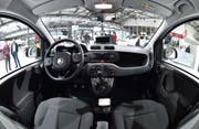 Im Automobilsektor bahnt sich eine Grossfusion an. Auf dem Bild ist der neue Fiat Panda zu sehen. (Bild: Alessandro Di Marco / EPA, Turin, 4. April 2019)