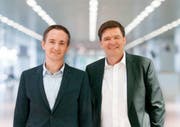 Sind im Vorstand: Robert Stadler (links), stellvertretender Direktor und Leiter Kommunikation der Industrie- und Handelskammer (IHK) St. Gallen-Appenzell, und Thurgauer FDP-Nationalrat Hansjörg Brunner. Bild: PD