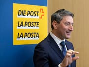 Der neue Post-CEO Roberto Cirillo während seiner ersten Medienkonferenz im April. Auf ihn warten grosse Herausforderungen. (Bild: KEYSTONE/PETER KLAUNZER)