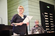 Yvonne Lehmann und Daniel Rüegg hatten gestern ihren letzten Auftritt als Synodalräte der reformierten Kirche Luzern. Von nun an besteht die Exekutive der reformierten Kantonalkirche aus fünf statt sieben Mitgliedern. (Bild: Jakob Ineichen, Luzern, 28. Mai 2019)