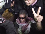 Der ehemalige Farc-Anführer Jesús Santrich vor einer Anhörung am 20. Mai in Bogotà. Nun ordnete Kolumbiens oberstes Gericht seine erneute Freilassung an. (Bild: Keystone/AP/IVAN VALENCIA)