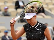Auf Belinda Bencic wartet am Donnerstag eine nervenaufreibende Schlussphase ihres Zweitrunden-Matches (Bild: KEYSTONE/EPA/CAROLINE BLUMBERG)
